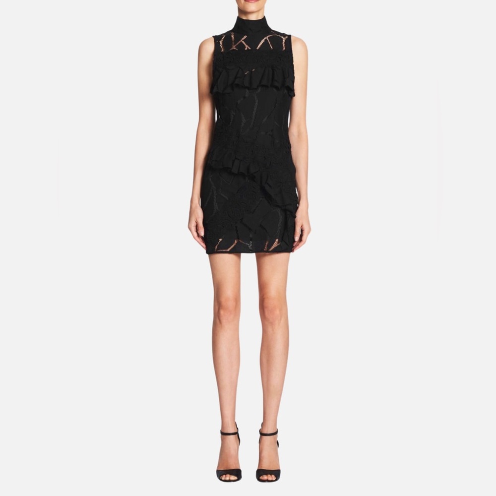 IRO - “Ester” Black High Neck Lace Dress - size FR38